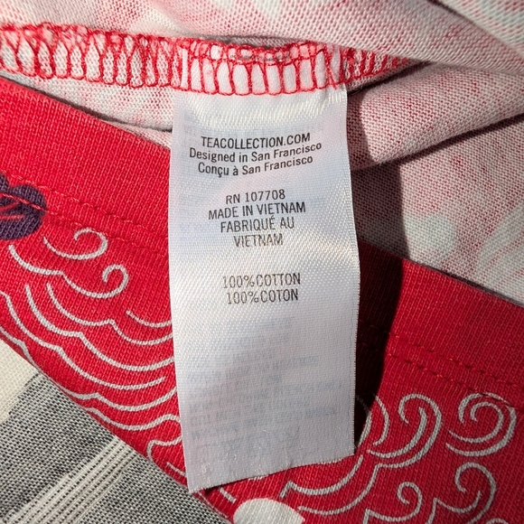 Tea Long Sleeve Baby Toddler Girl 100% Cotton Flower Pattern Dress - Picture 4 of 4